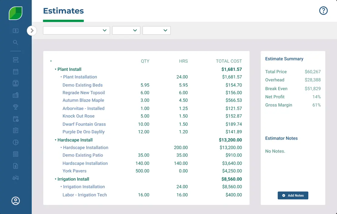 Aspire Estimates