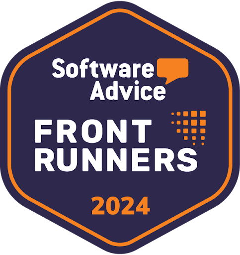 Trustbar Badge | Software Advice Front Runner 2024