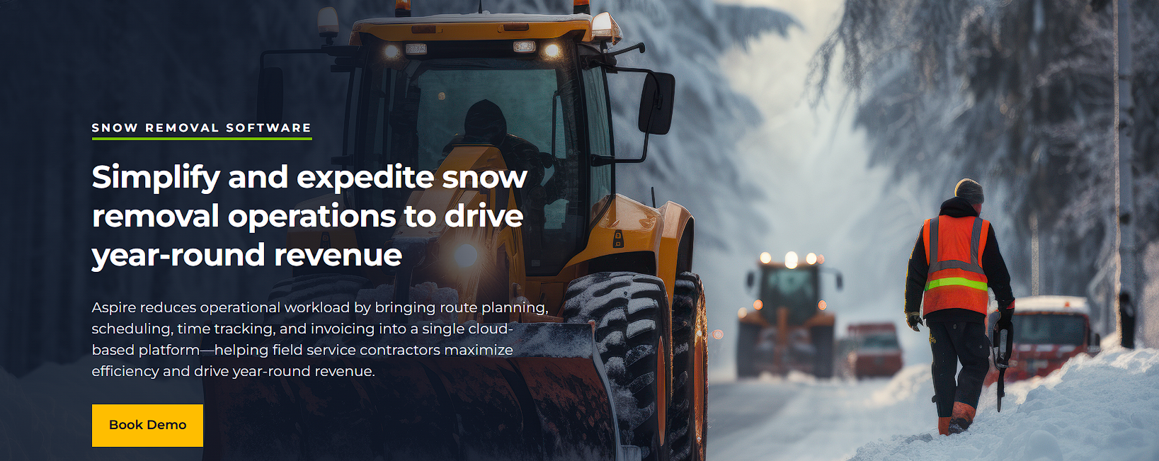 Aspire snow removal homepage