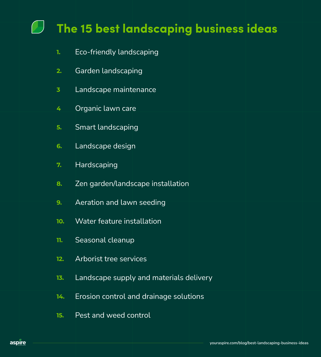 The 15 best landscaping business ideas