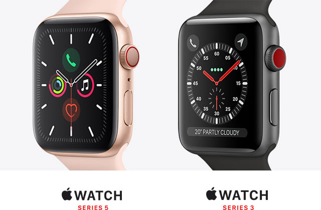 Compare Apple Watch Models Series 5 Vs Series 3 Telus