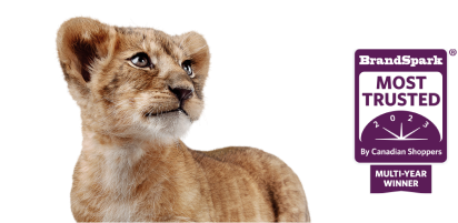 小獅子 Leo 查看 TELUS 的 2023 年 BrandSpark 最受加拿大購物者信任的多年獲獎者獎。