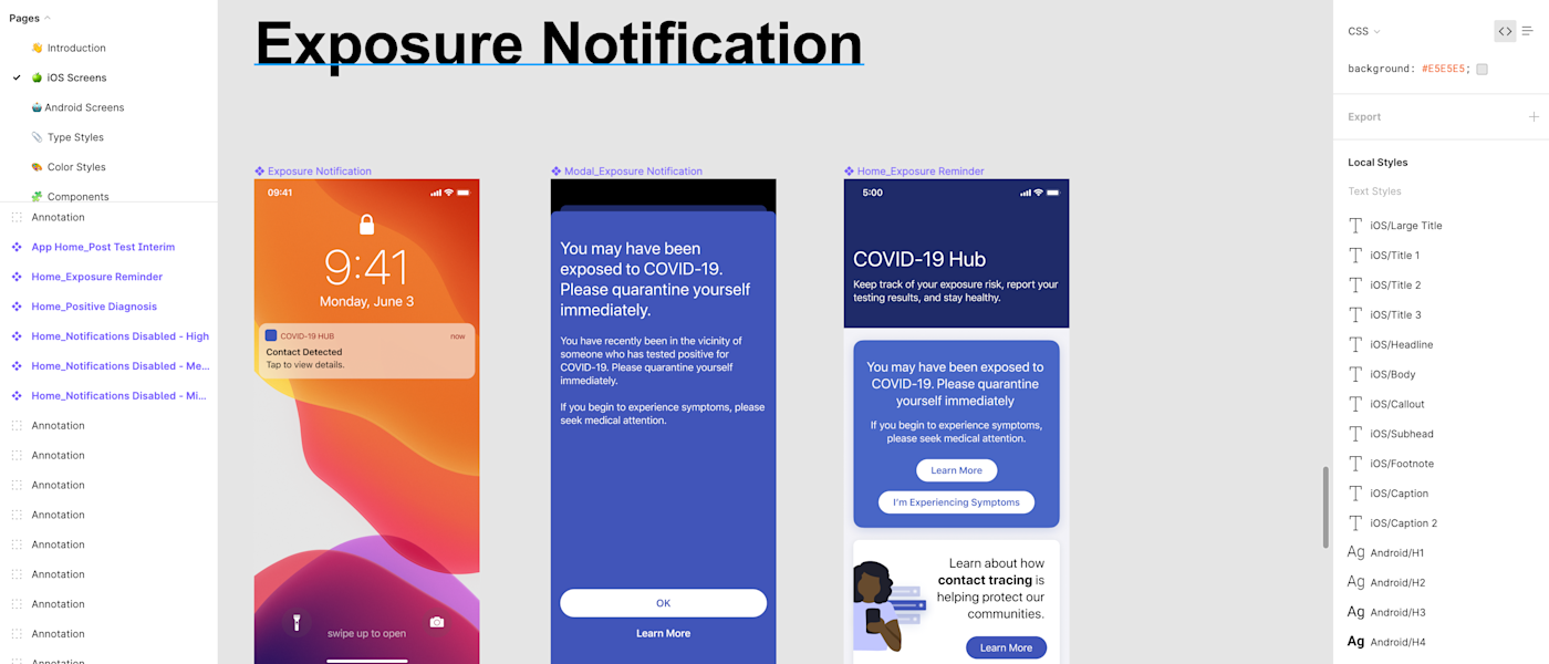 Free Covid 19 Exposure Notifications App Framework Design System Willowtree