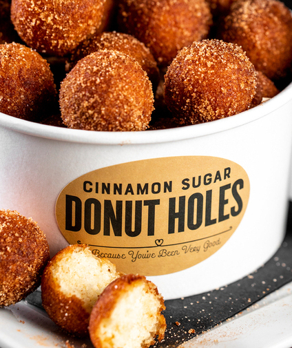 Donut Holes with Chocolate Sauce