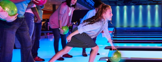 People bowling