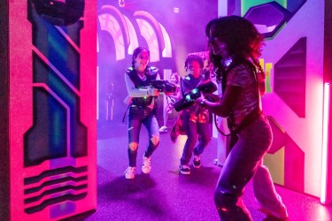 People playing laser tag 2