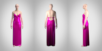 Daname Dress 3D Render