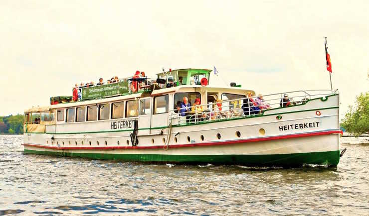 The ship Heiterkeit from Berlin Bootsverleih on the Havel