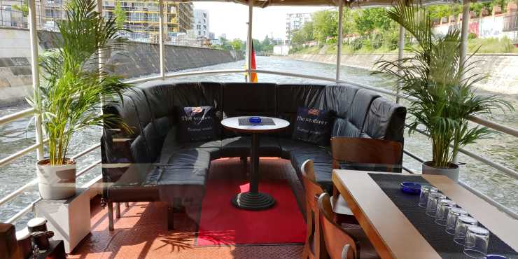Lounge area on the ship vera