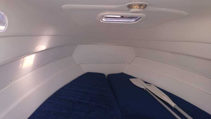 Bunk on the Margot motorboat