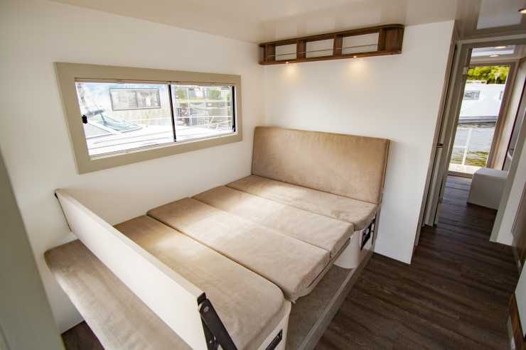 An additional sleeping area on the houseboat.