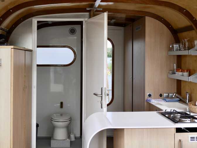 Toilette auf dem Boot Ian Fraser
