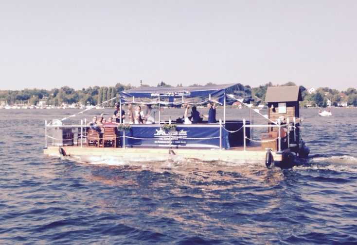 Rent a party raft for stag or hen parties in Berlin