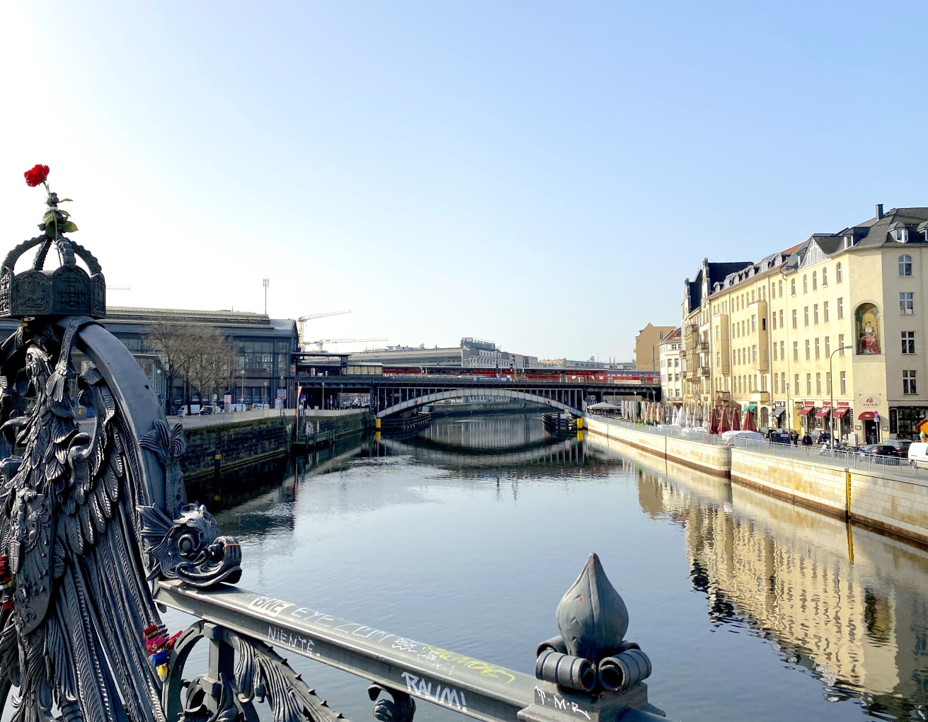 Aufnahme von der Weidendammer Brücke 