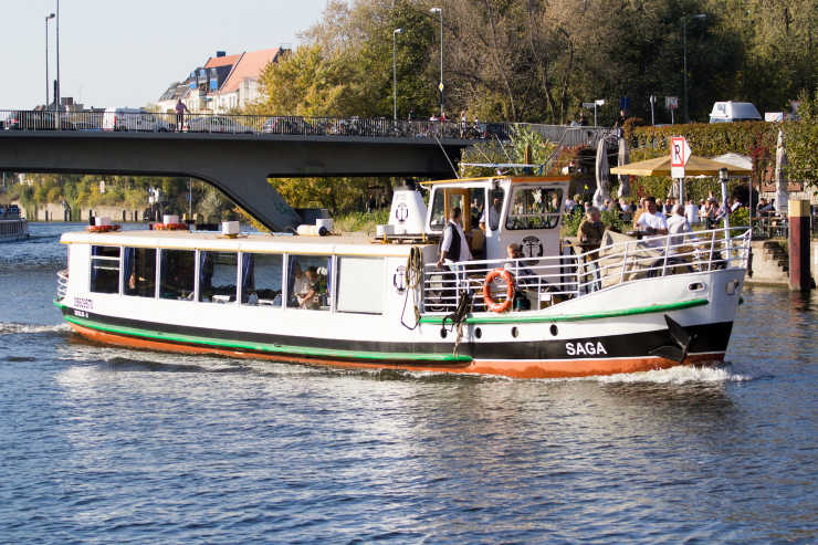 Event ship Saga on a boat tour in Berlin