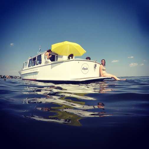 Bathing tour on the Müggelsee