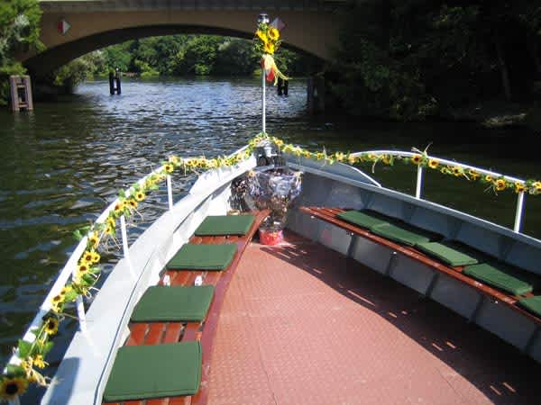 Foredeck of the yacht MS Heidelberg