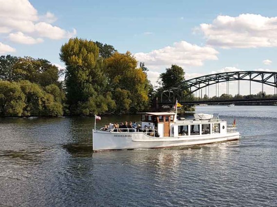 Boat tour on Tegel Lake with electric boat Heidelberg