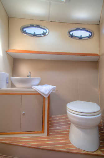 Bathroom with toilet and sink