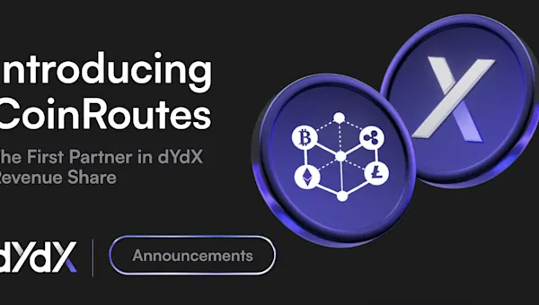 Introducing CoinRoutes: The First Partner in dYdX Revenue Share