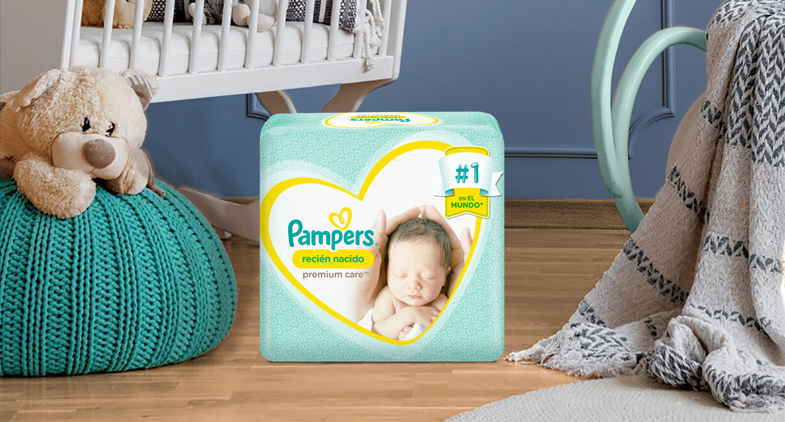 Pañales Pampers Premium Care Recién Nacido RN+ 144 – El Mundo del Bebé