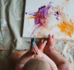 Actividades para bebés: diversión con pintura para dedos