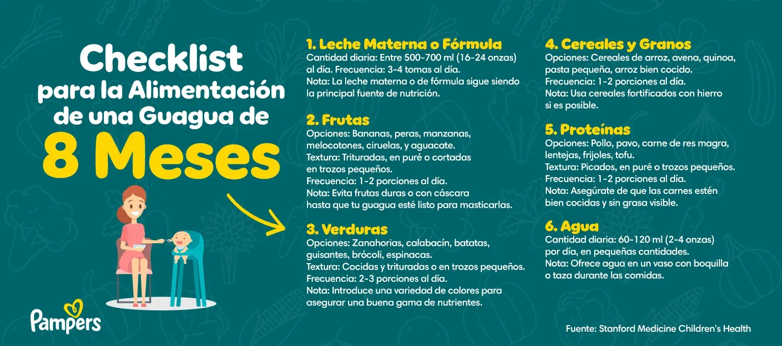 desarrollo del bebé de 8 meses