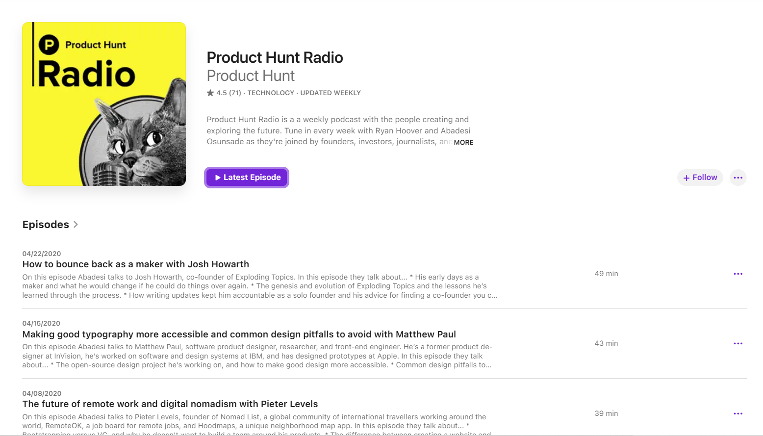 Product Hunt Radio