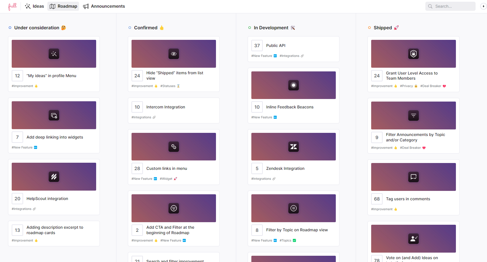 frill-roadmap