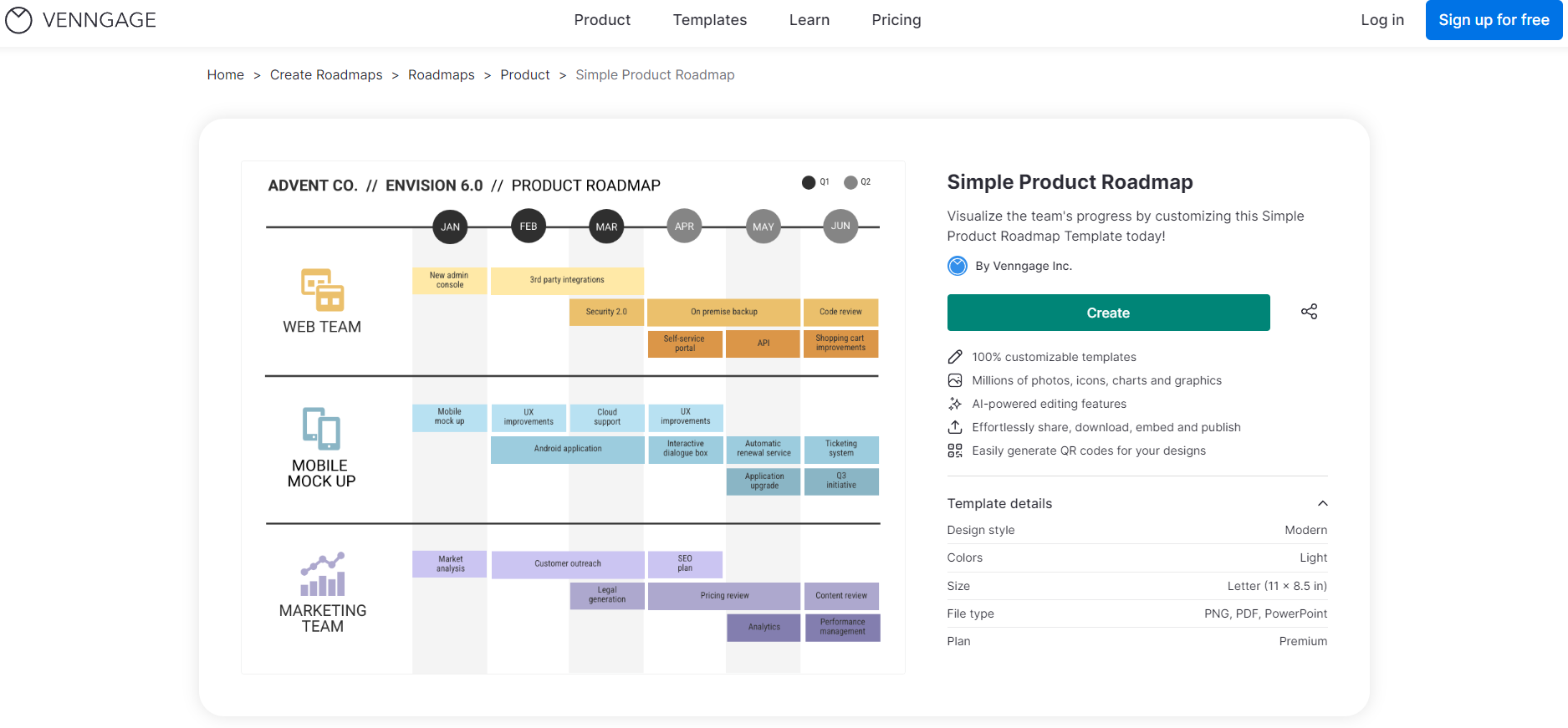 venngage-roadmap