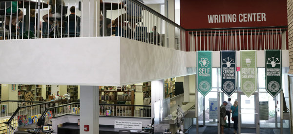 Photograph of the Lincoln Library at Lake Erie College in Painesville, Ohio. 