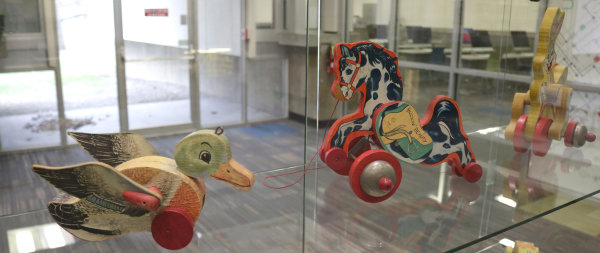 Antique Toys Displayed in Lincoln Library