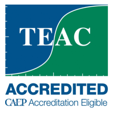  TEAC Accreditation Logo. LEC is accredited by this organization as of 12.15.2021.