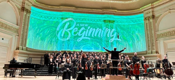 The LEC Chorus participating in the Masterworks Choral Workshop in New York City from June 8–June 10, 2023.