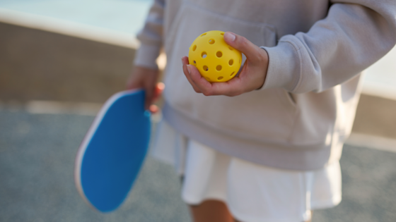 Girl Playing Pickleball