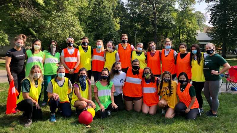 PA Students group photo after playing soccer