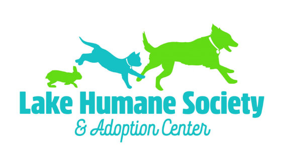 The logo for the Lake Humane Society and Adoption Center