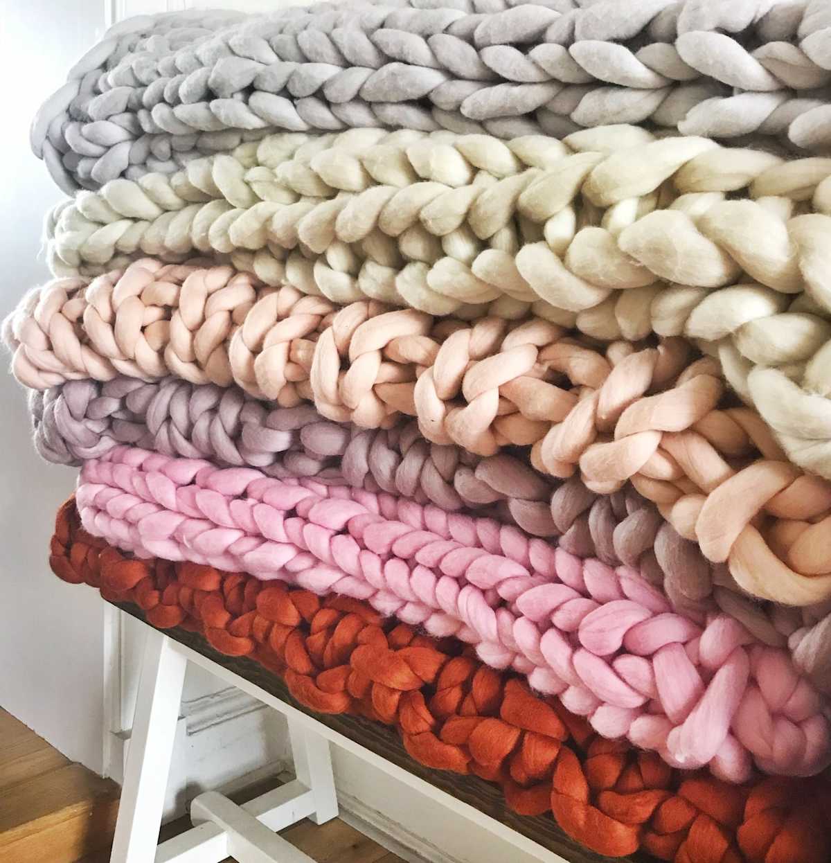 Chunky Knit Blanket Making Class Lake Erie College