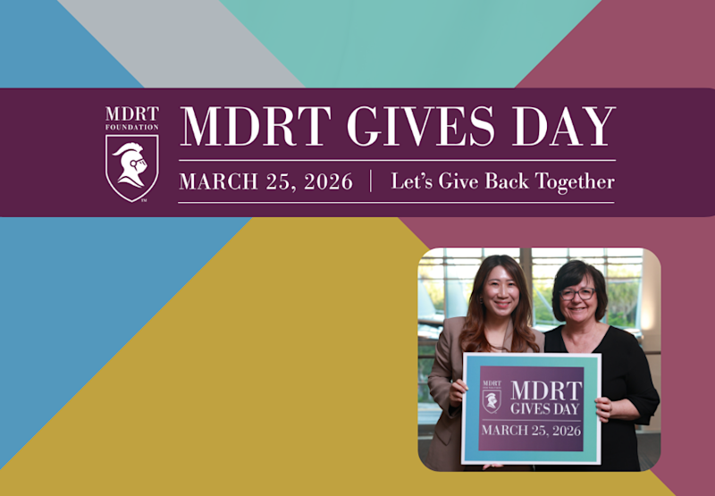 MDRT Gives Day will be held on March 25, 2026