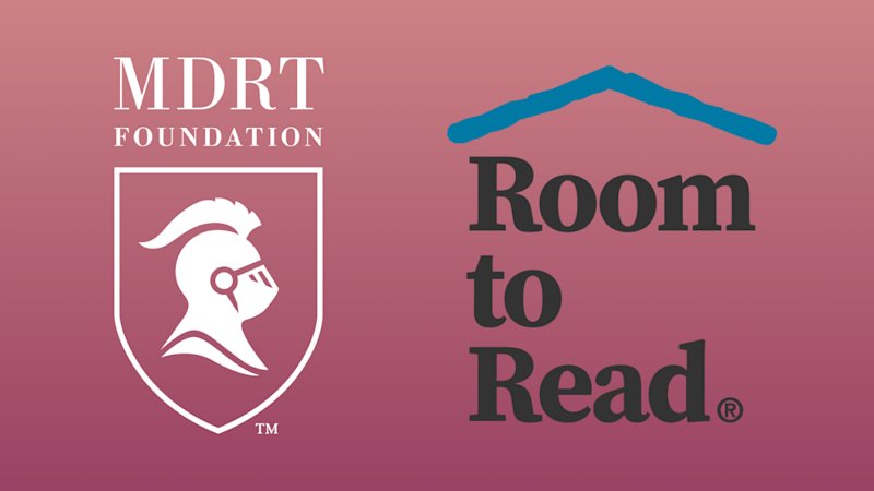 2026 MDRT Annual Meeting charity partner, Room to Read June 7, 2026