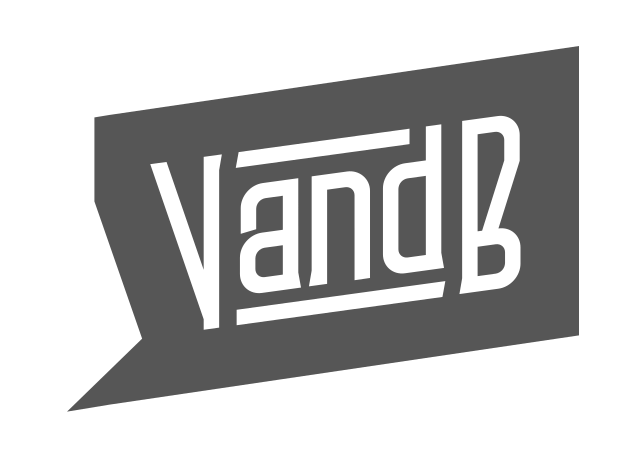 V and B logo