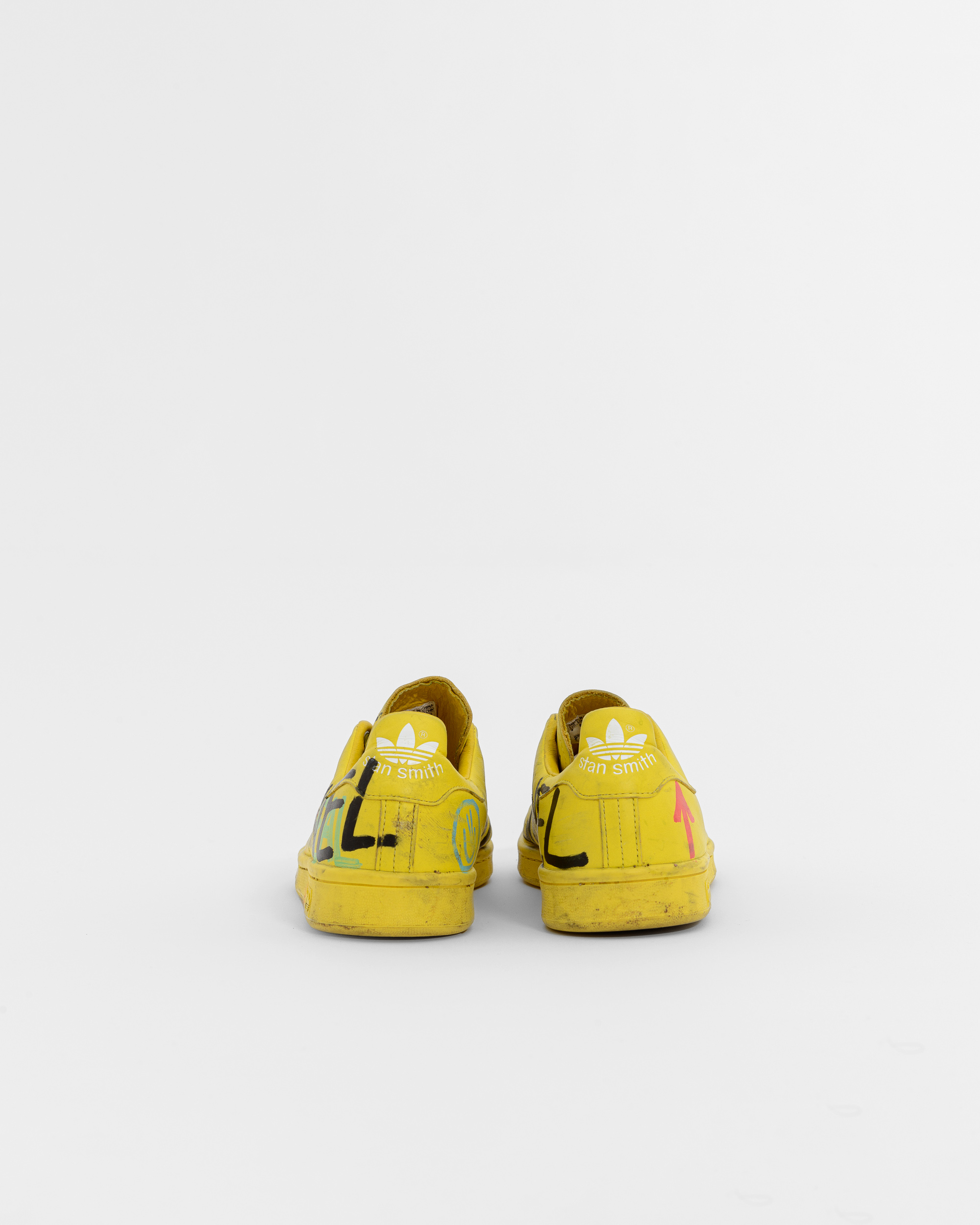 Adidas Men's Shoes Pharrell Williams Hu Holi Stan Smith Yellow White size  8.5