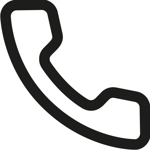 Telefoon icoon zwart