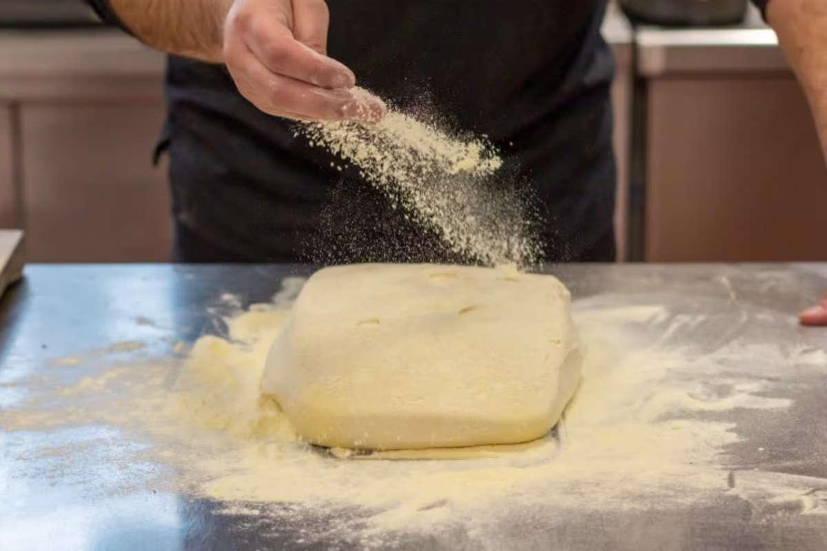 Pinsa beeld semolina beeld