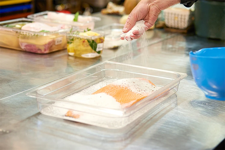 Techniek pekelen Zalm