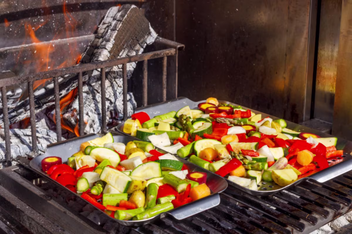 Sfeerbeeld voor het BBQ vegetarisch assortiment