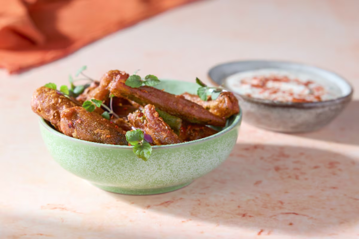 Okra snack wereldse keuken india