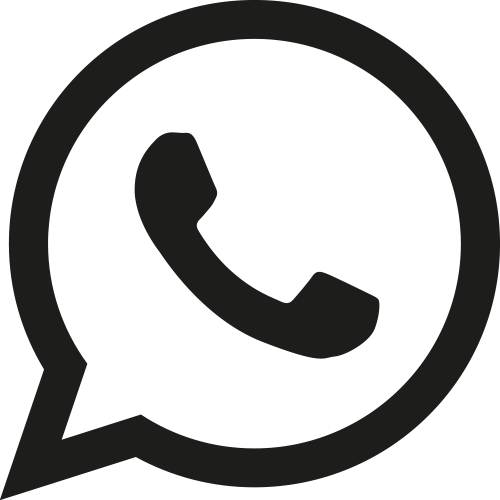 Whatsapp icoon zwart