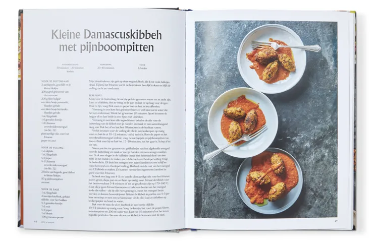 Sfeerbeeld opengeslagen boek Mezze