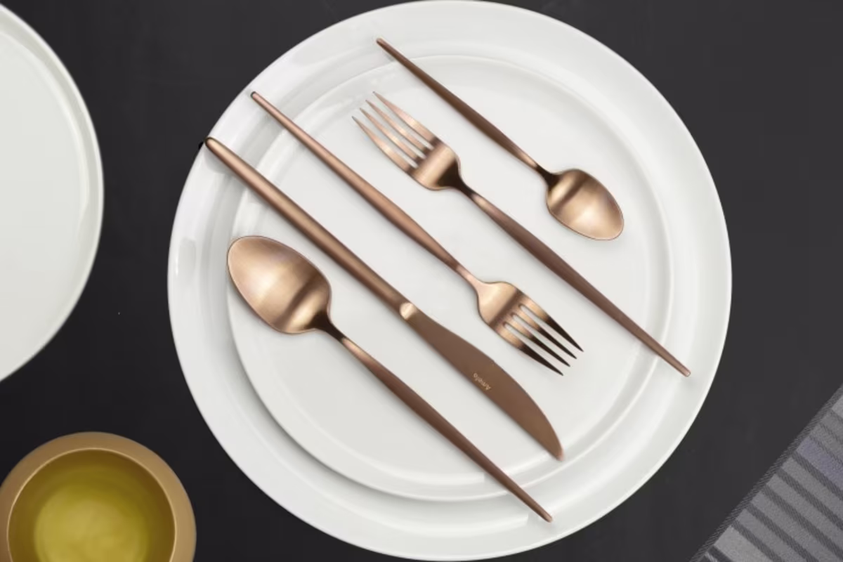 Tableware bestekserie Soprano bronze beeld